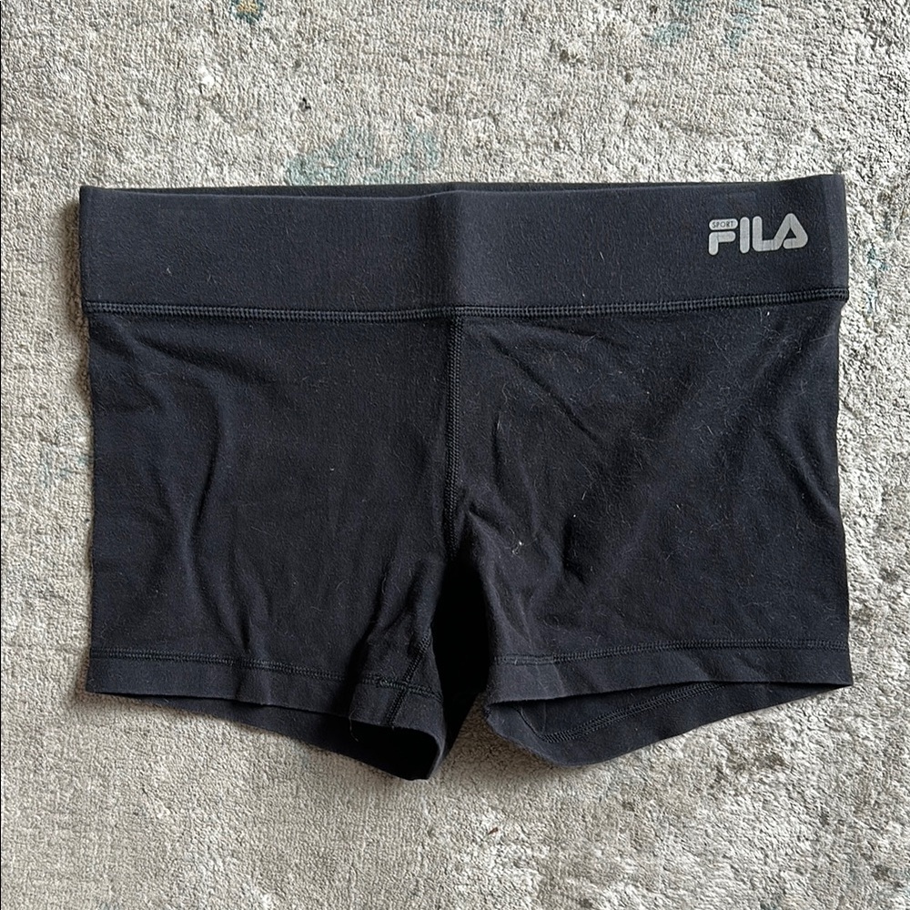 Black FILA shorts